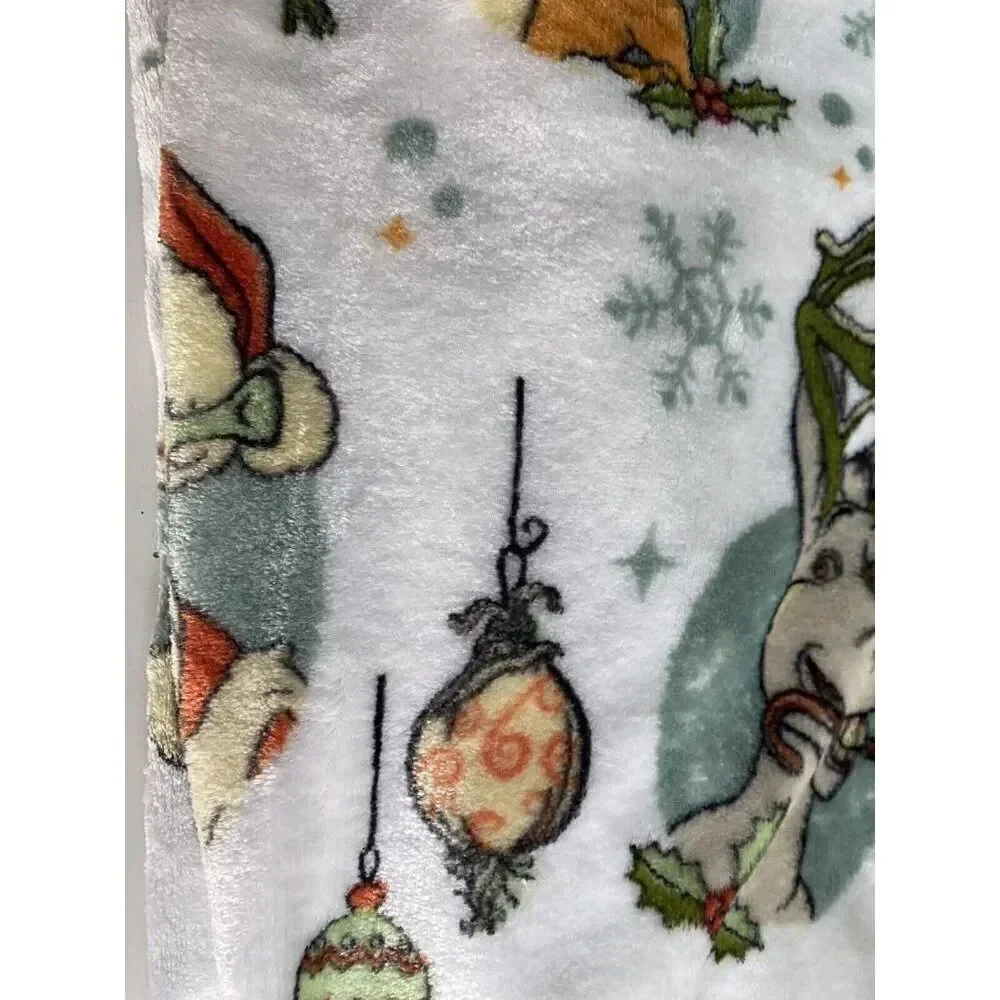 Shrek Christmas Throw Blanket‎ 50 X 70” Donkey Puss N Boots Gingie Holiday NEW